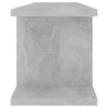 Vegghyller 2 stk betonggrå 75x18x20 cm konstruert tre