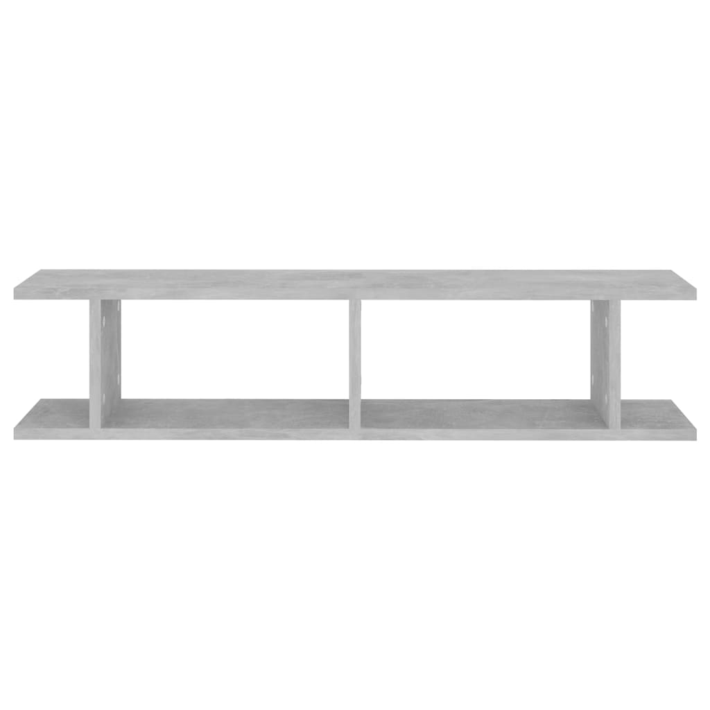 Vegghyller 2 stk betonggrå 90x18x20 cm konstruert tre