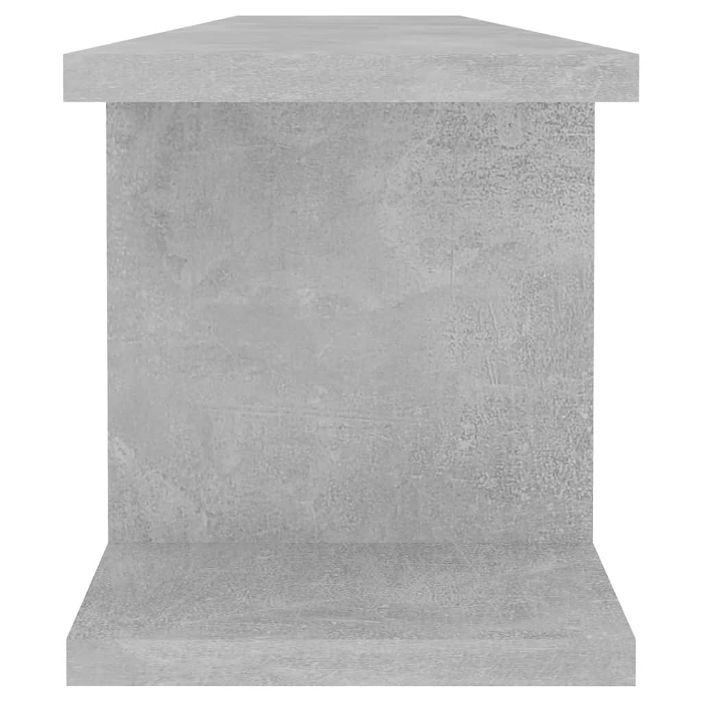Vegghyller 2 stk betonggrå 90x18x20 cm konstruert tre