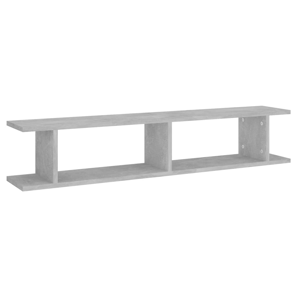 Vegghyller 2 stk betonggrå 105x18x20 cm konstruert tre