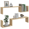 Vegghyller 2 stk sonoma eik 100x15x20 cm konstruert tre