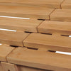Hagebenk 228 cm heltre teak