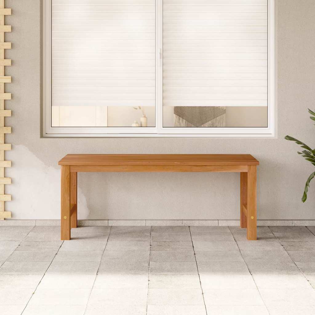 Hagebenk 114 cm heltre teak vidaXL