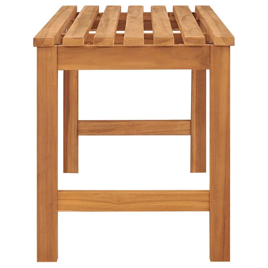 Hagebenk 114 cm heltre teak vidaXL