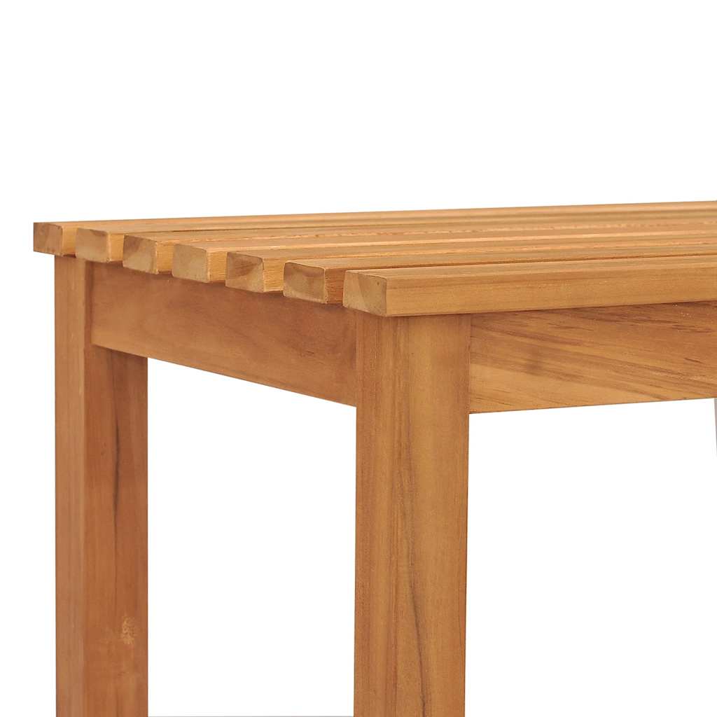 Hagebenk 114 cm heltre teak vidaXL