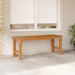 Hagebenk 114 cm heltre teak vidaXL
