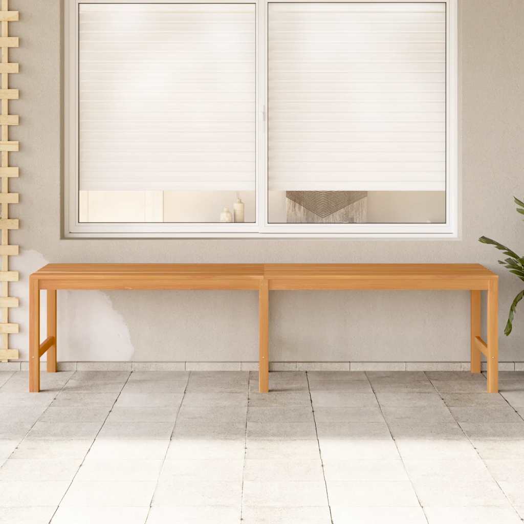 Hagebenk 180 cm heltre teak vidaXL