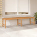 Hagebenk 180 cm heltre teak vidaXL