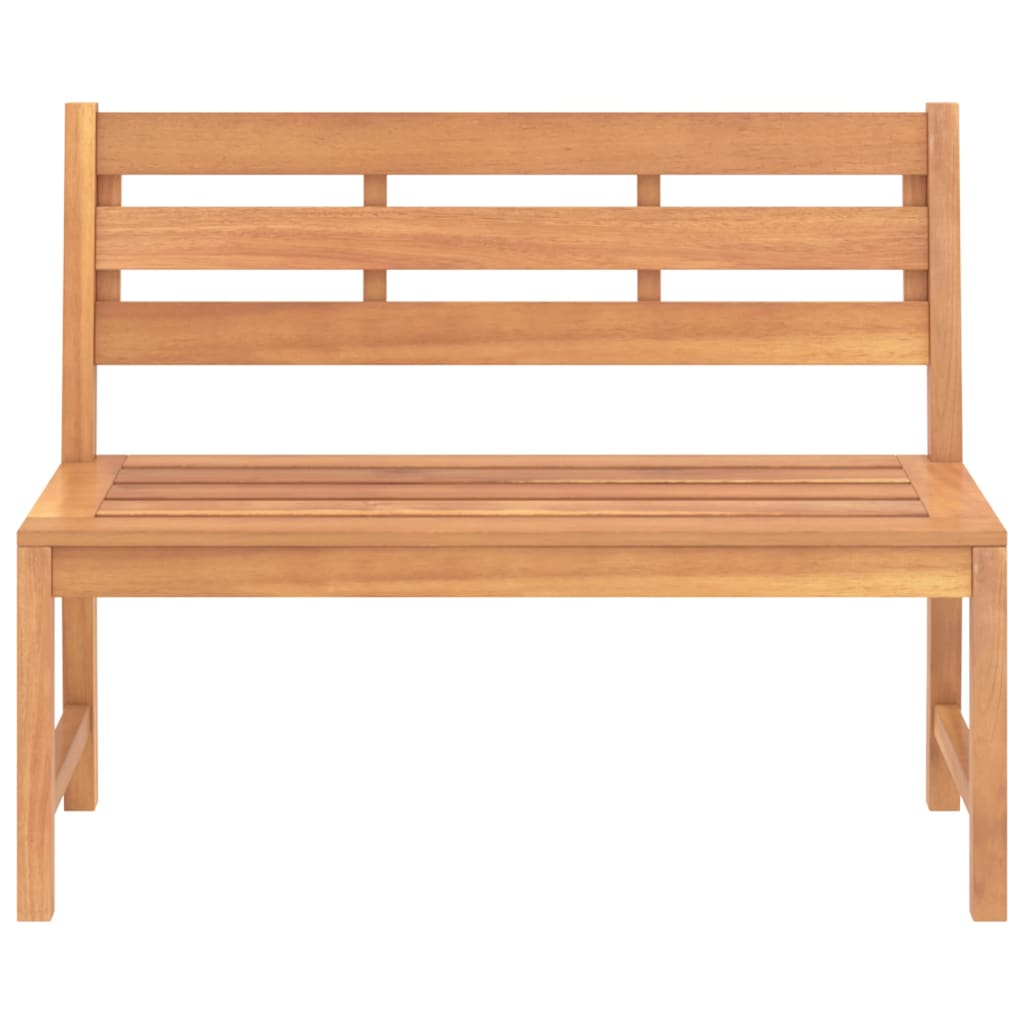 Hagebenk 114 cm heltre teak