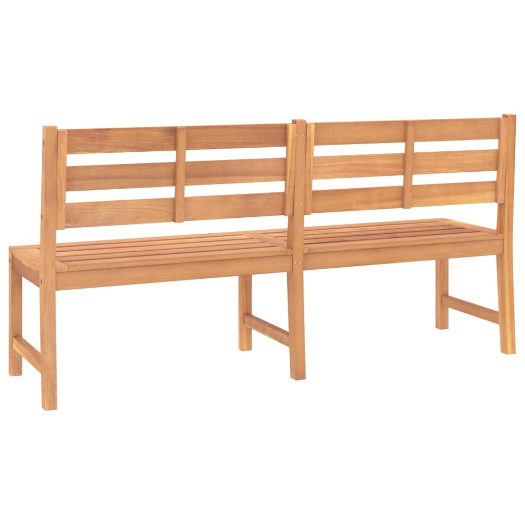 Hagebenk 180 cm heltre teak vidaXL