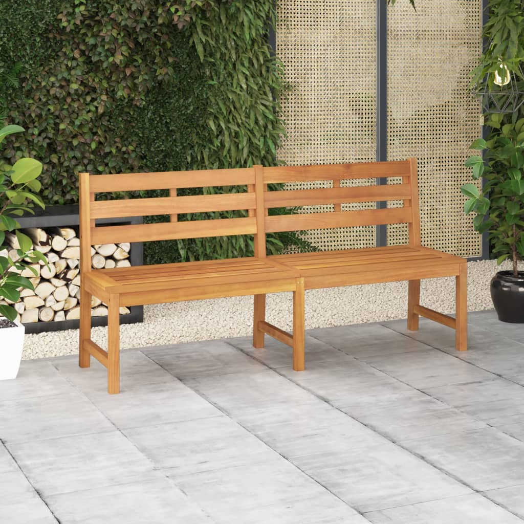 Hagebenk 180 cm heltre teak vidaXL