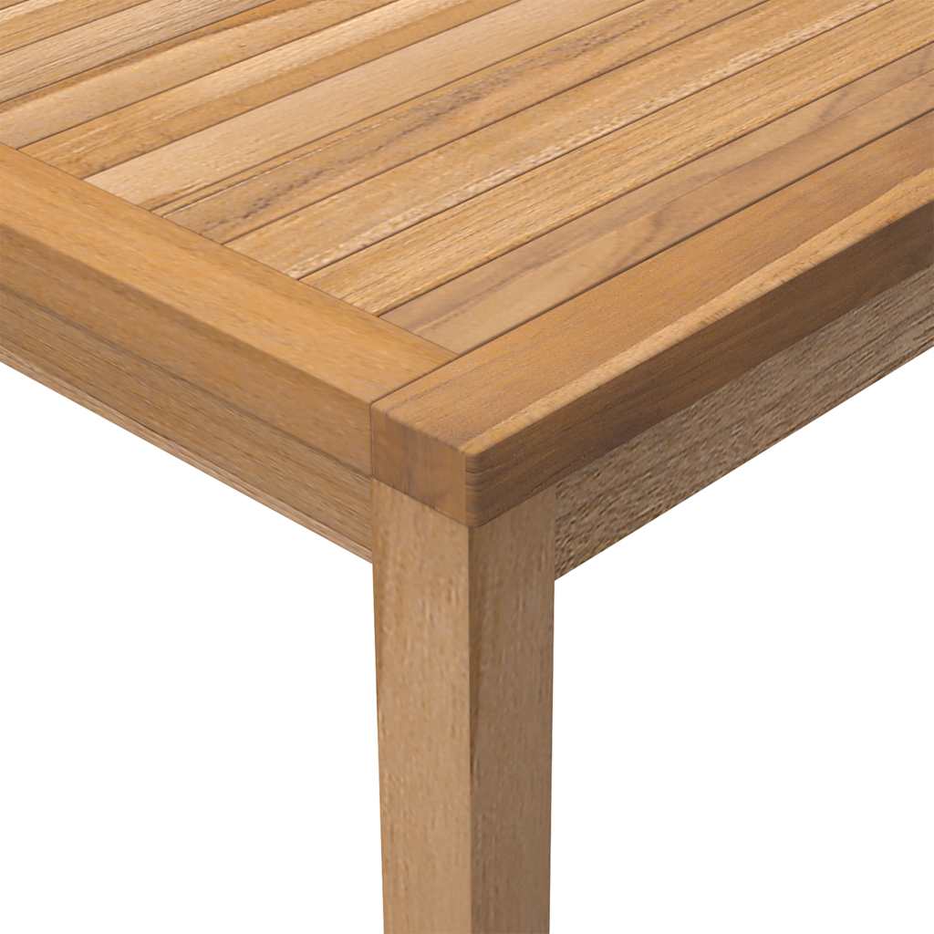 Utendørs spisebord 110x110x77 cm heltre teak vidaXL