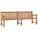 Hagebenk 228 cm heltre teak vidaXL