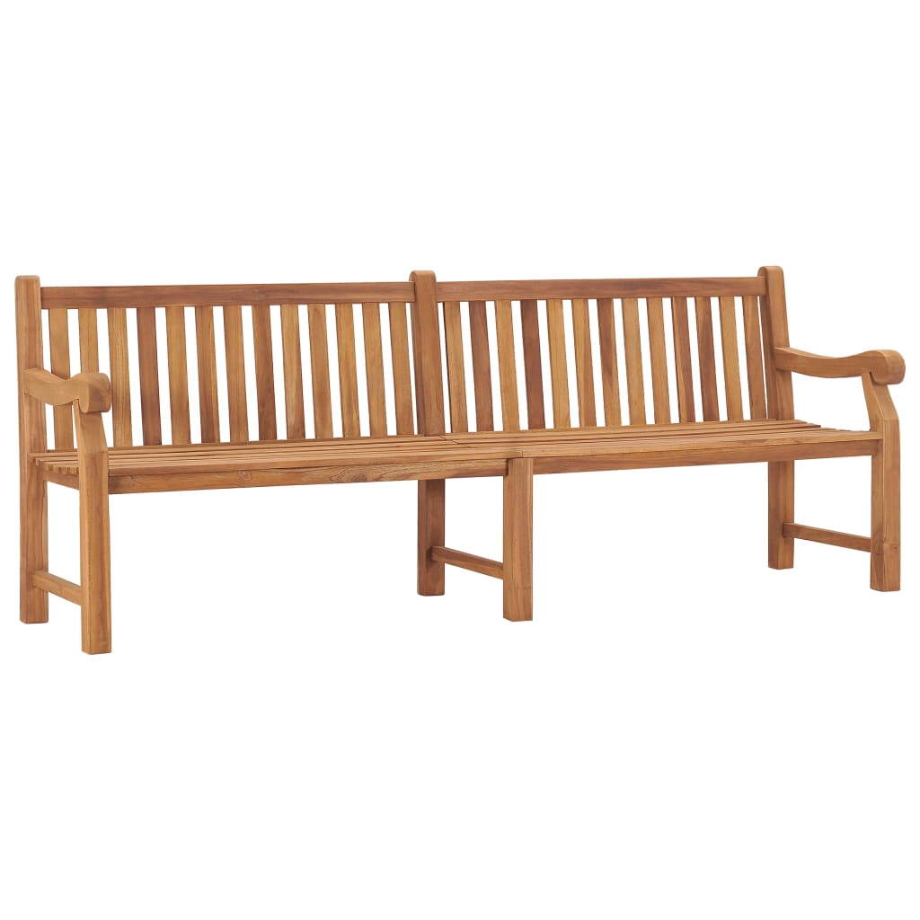 Hagebenk 228 cm heltre teak vidaXL