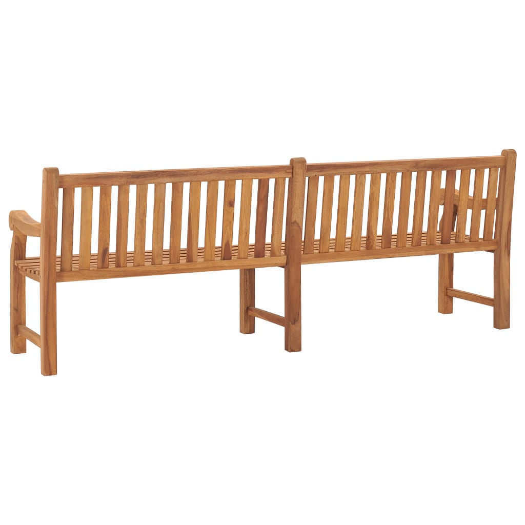 Hagebenk 228 cm heltre teak vidaXL