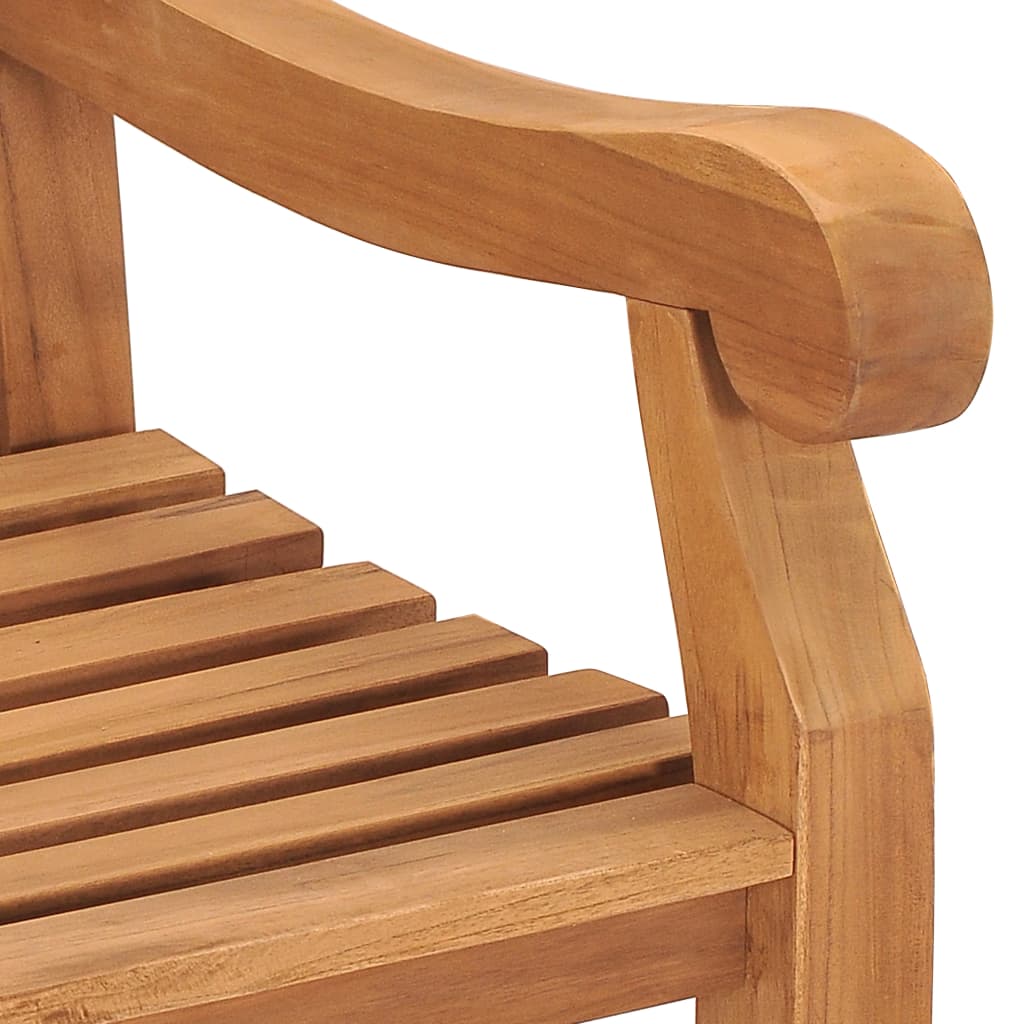 Hagebenk 228 cm heltre teak vidaXL