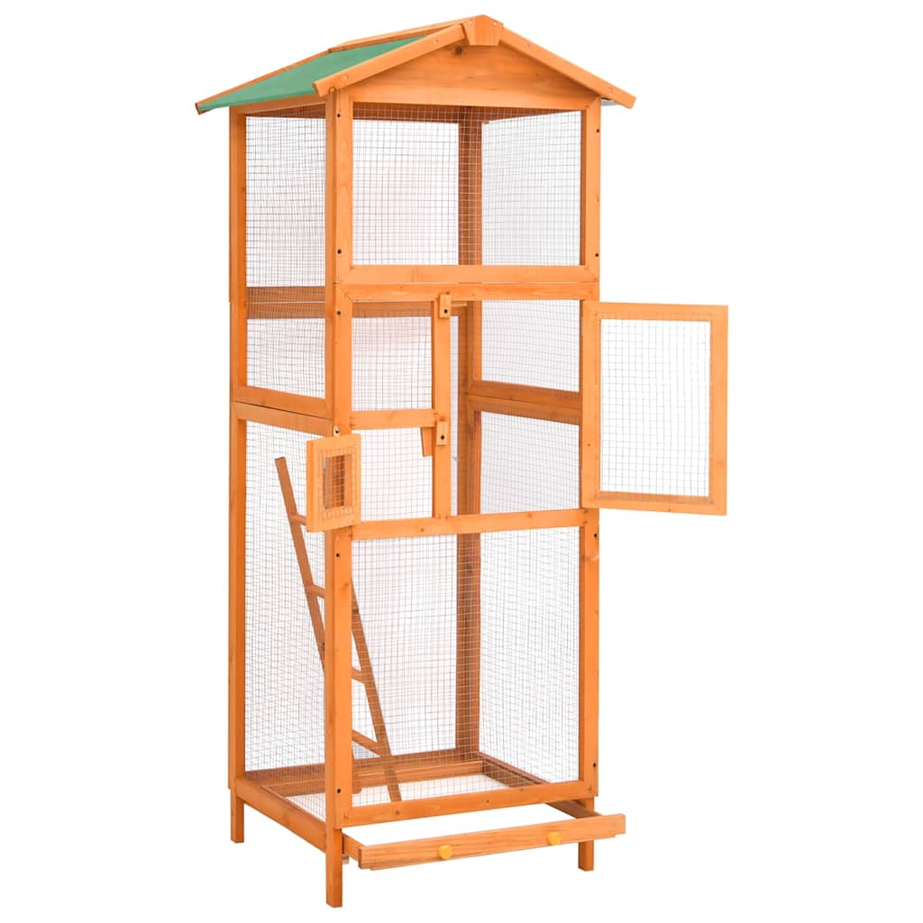 Fuglebur 68x62x166 cm heltre gran vidaXL