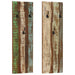 Veggmonterte klesstativer 2 stk 36x3x110 cm gjenvunnet heltre
