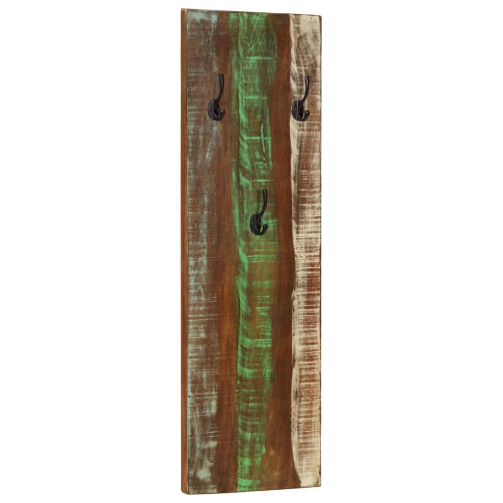 Veggmonterte klesstativer 2 stk 36x3x110 cm gjenvunnet heltre