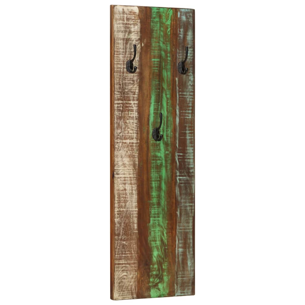 Veggmonterte klesstativer 2 stk 36x3x110 cm gjenvunnet heltre