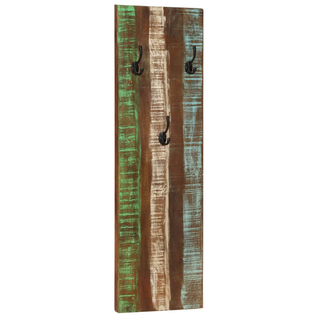 Veggmonterte klesstativer 2 stk 36x3x110 cm gjenvunnet heltre