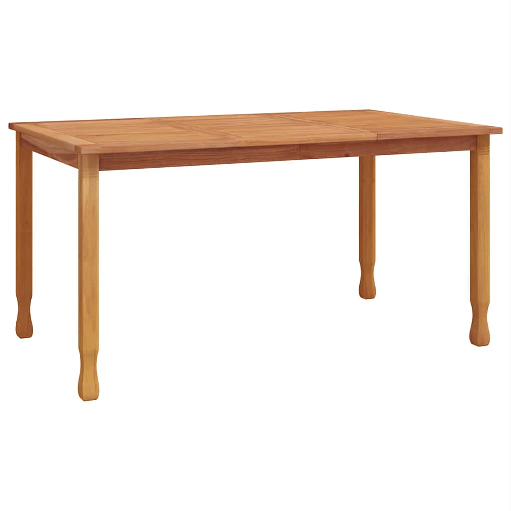 Utendørs spisebord 150x90x75 cm heltre teak