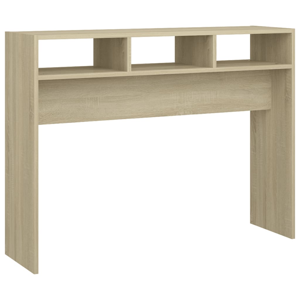 Konsollbord sonoma eik 105x30x80 cm konstruert tre