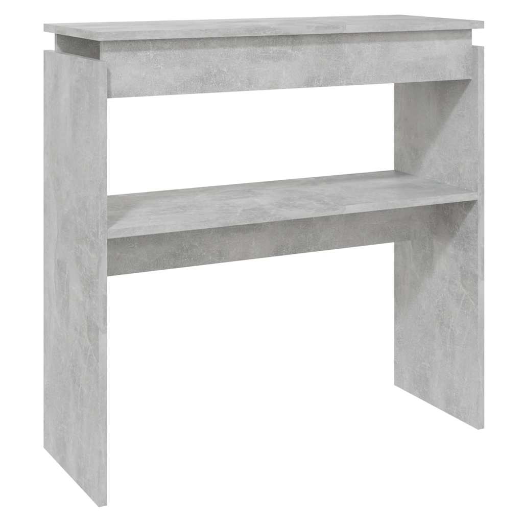 Konsollbord betonggrå 80x30x80 cm konstruert tre