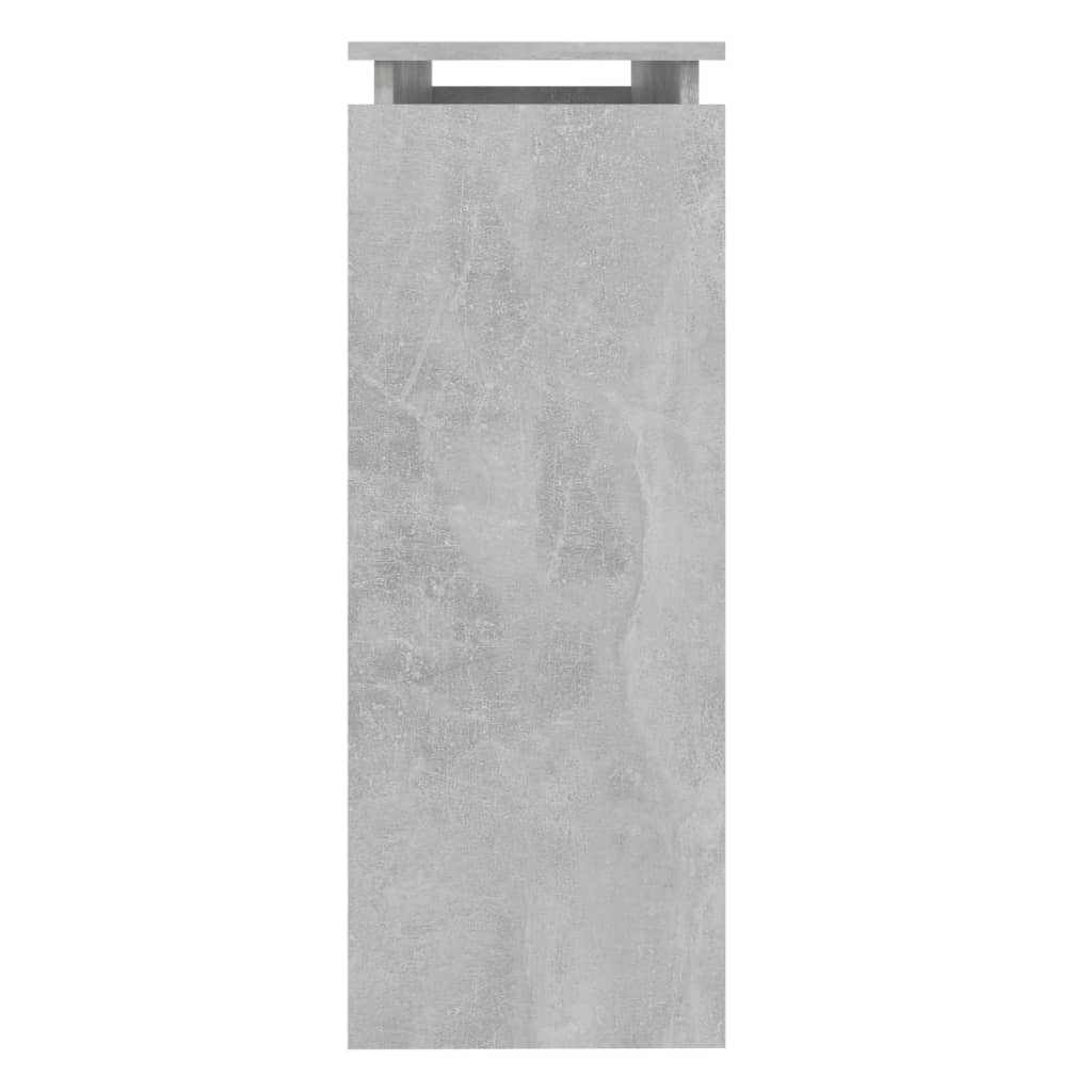Konsollbord betonggrå 102x30x80 cm konstruert tre