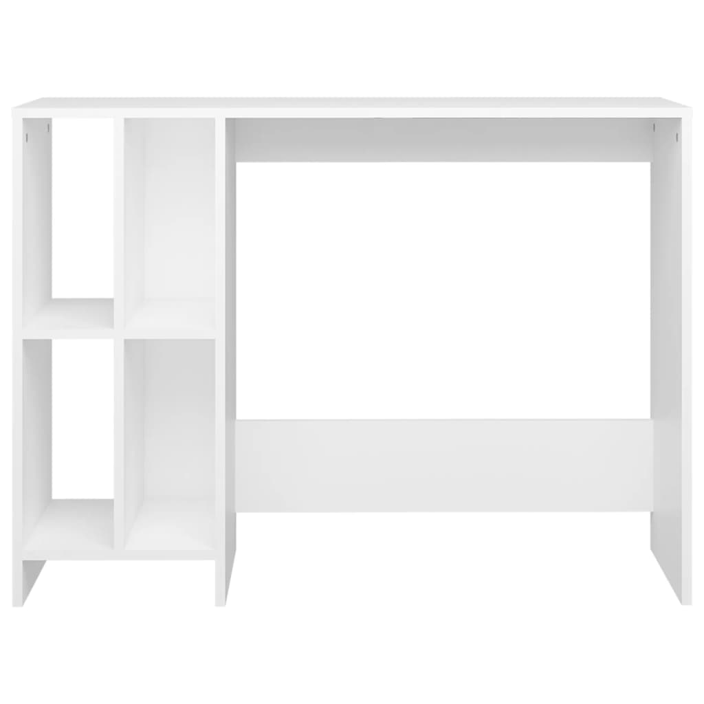 Laptopbord hvit 102,5x35x75 cm konstruert trer