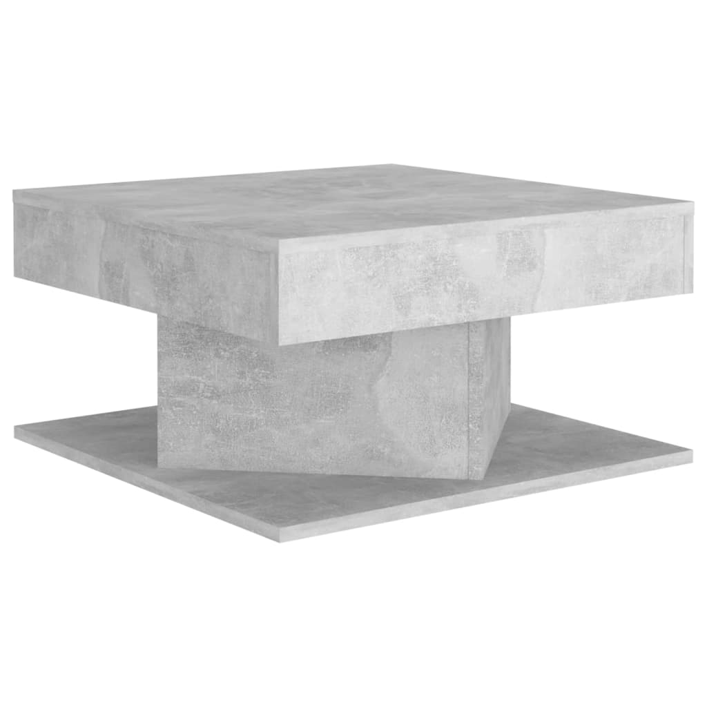Salongbord betonggrå 57x57x30 cm konstruert tre