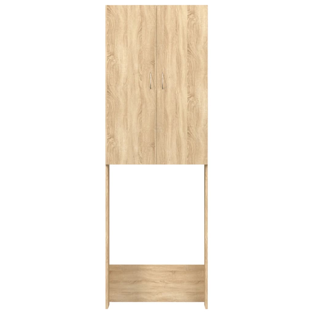 Vaskemaskinskap sonoma eik 64x25,5x190 cm vidaXL
