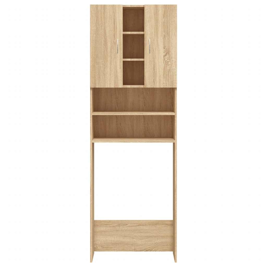 Vaskemaskinskap sonoma eik 64x25,5x190 cm