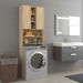Vaskemaskinskap sonoma eik 64x25,5x190 cm