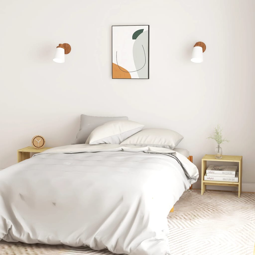 Nattbord 2 stk 40x30,5x40 cm heltre furu