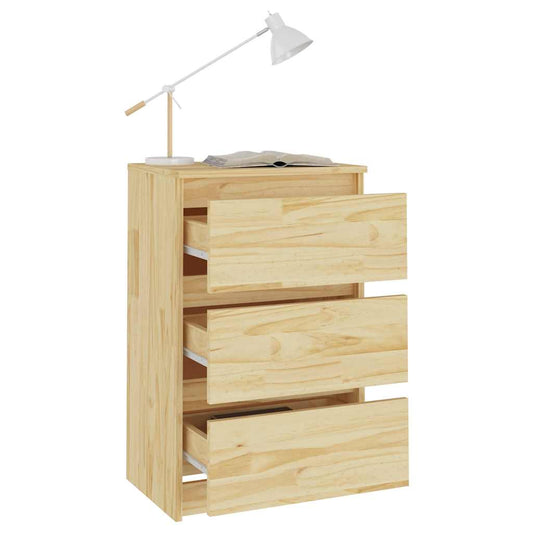 Nattbord 40x29,5x64 cm heltre furu