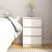 Nattbord hvit 40x29,5x64 cm heltre furu