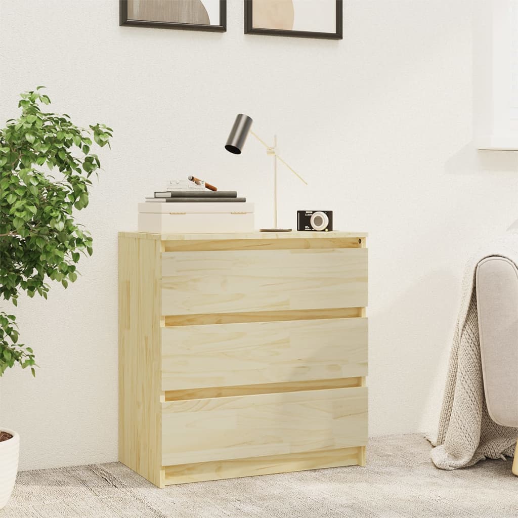 Nattbord 60x36x64 cm heltre furu vidaXL
