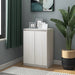 Skjenk 60x36x84 cm heltre furu hvit