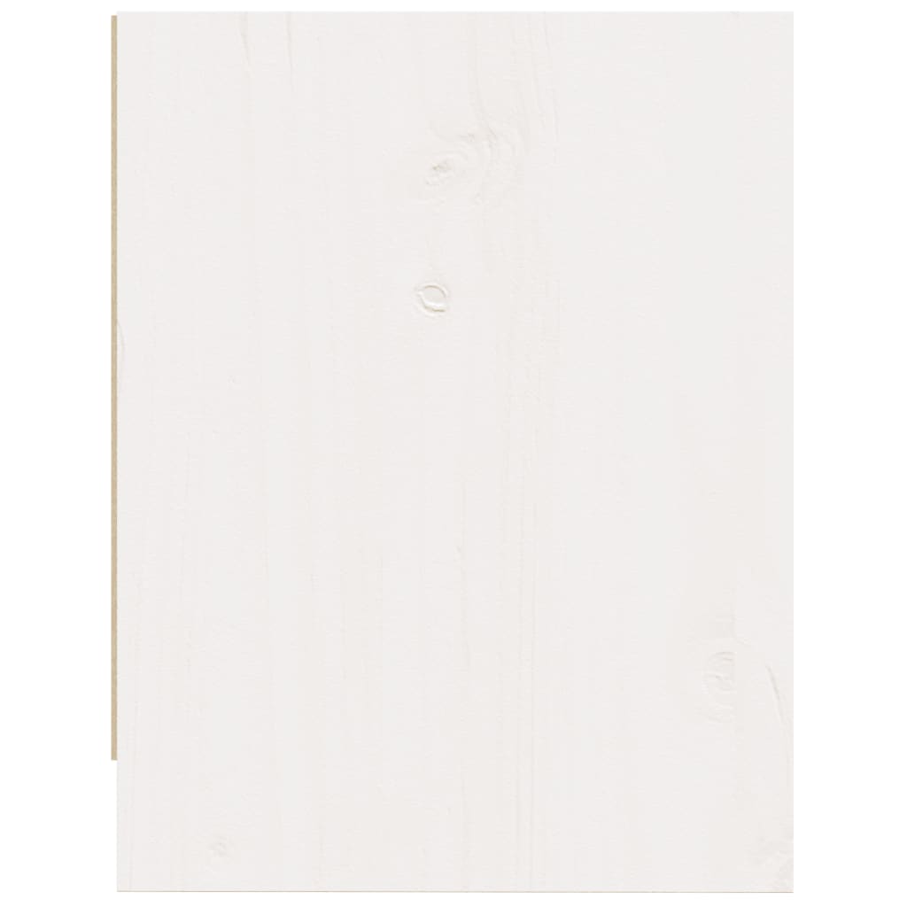 Nattbord hvit 40x30,5x40 cm heltre furu