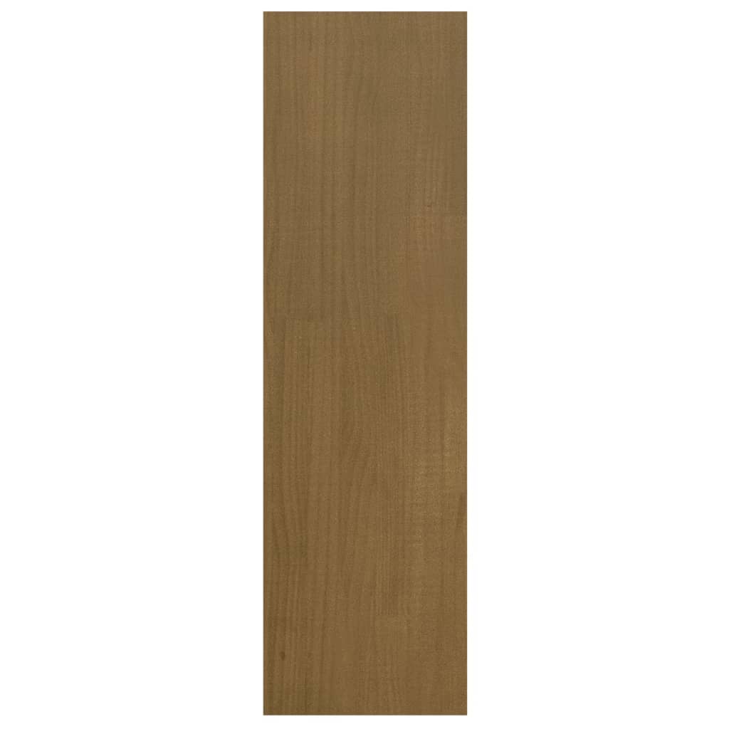Bokhylle/romdeler honningbrun 40x30x103,5 cm heltre furu