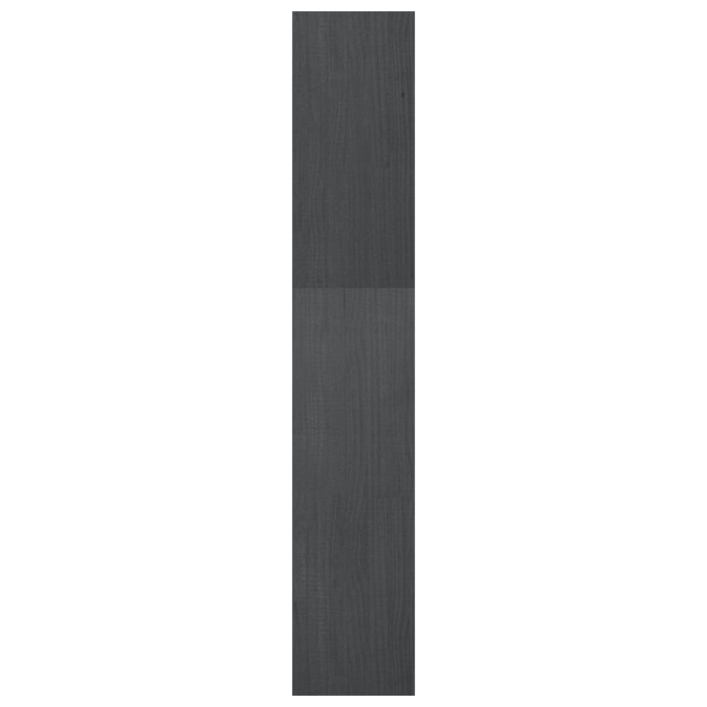 Bokhylle/romdeler 40x30x167,5 cm grå heltre furu