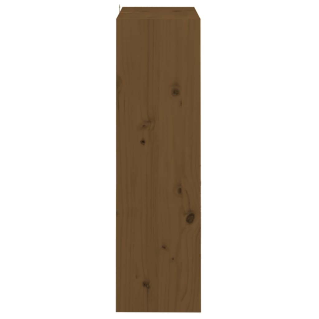 Bokhylle/romdeler honningbrun 60x30x103,5 cm heltre furu