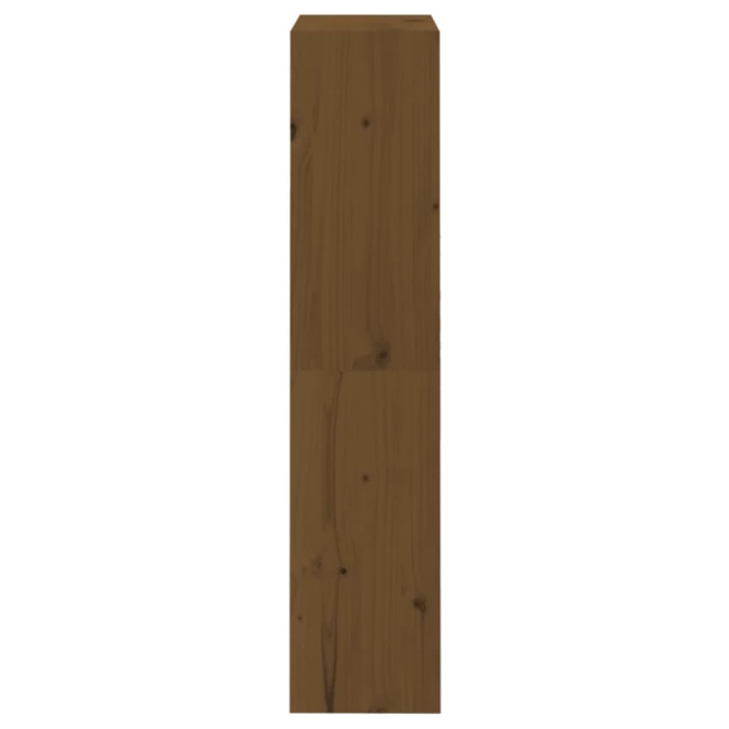Bokhylle/romdeler honningbrun 60x30x135,5 cm heltre furu