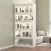 Bokhylle/romdeler hvit 80x30x167,4 cm heltre furu