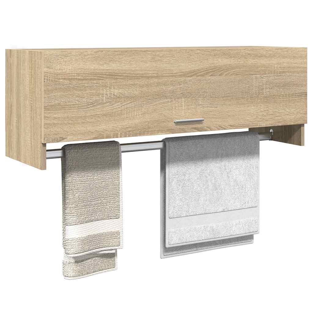 Garderobe sonoma eik 100x32,5x35 cm konstruert tre
