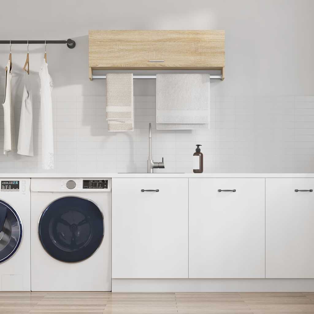 Garderobe sonoma eik 100x32,5x35 cm konstruert tre