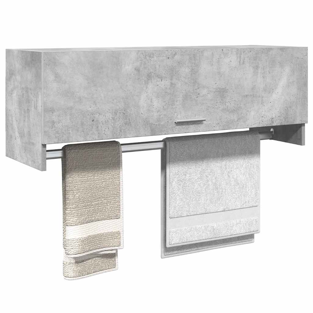 Garderobe betonggrå 100x32,5x35 cm konstruert tre