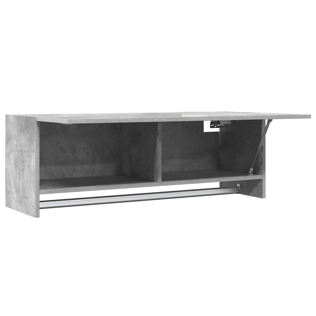 Garderobe betonggrå 100x32,5x35 cm konstruert tre