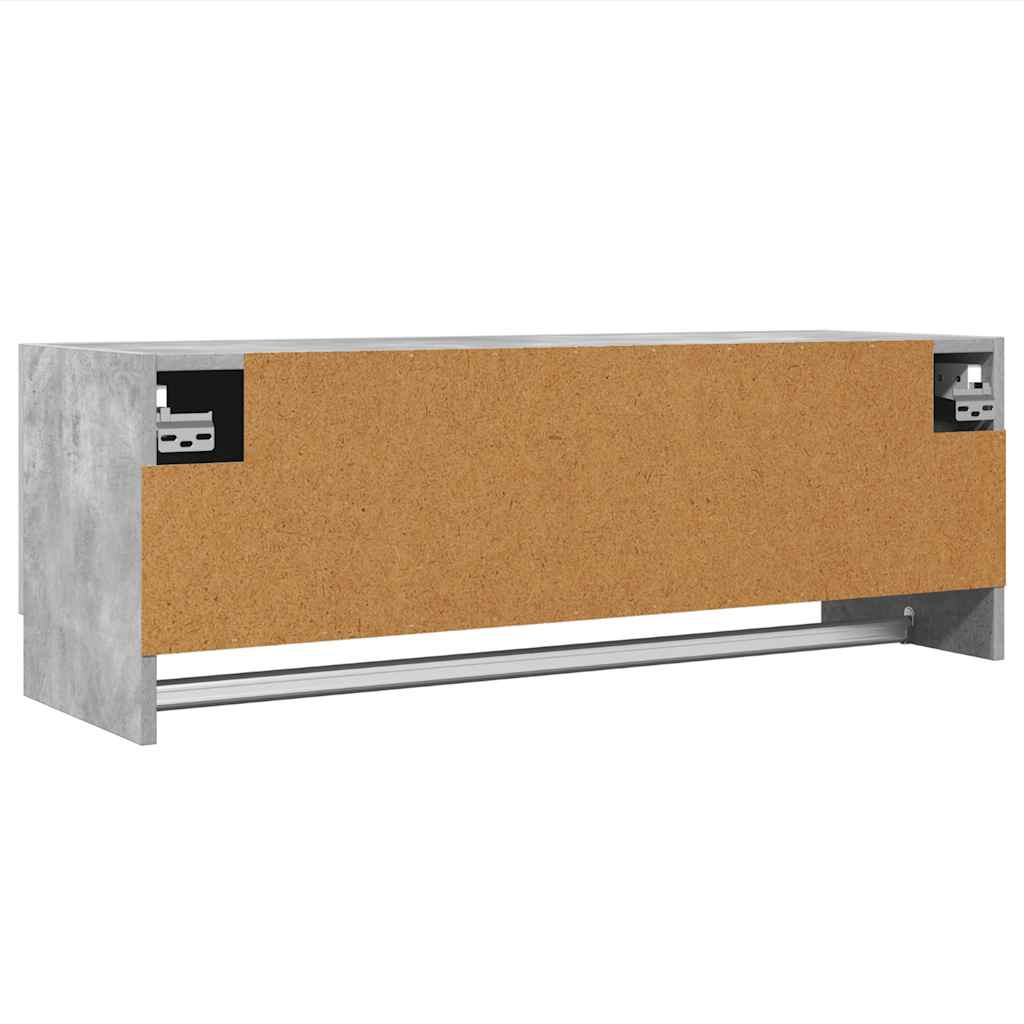 Garderobe betonggrå 100x32,5x35 cm konstruert tre